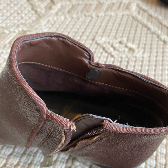 Sam Edelman Petty Real Brown Leather Ankle Boots 7.5 – Classic Chelsea Boot Styl - Picture 7 of 8